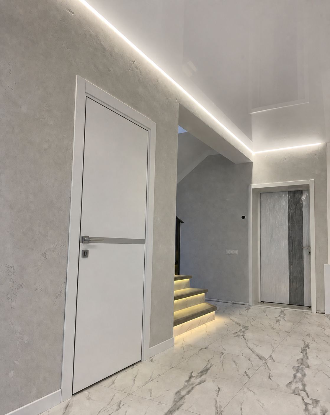 A hallway framed by the floating edge