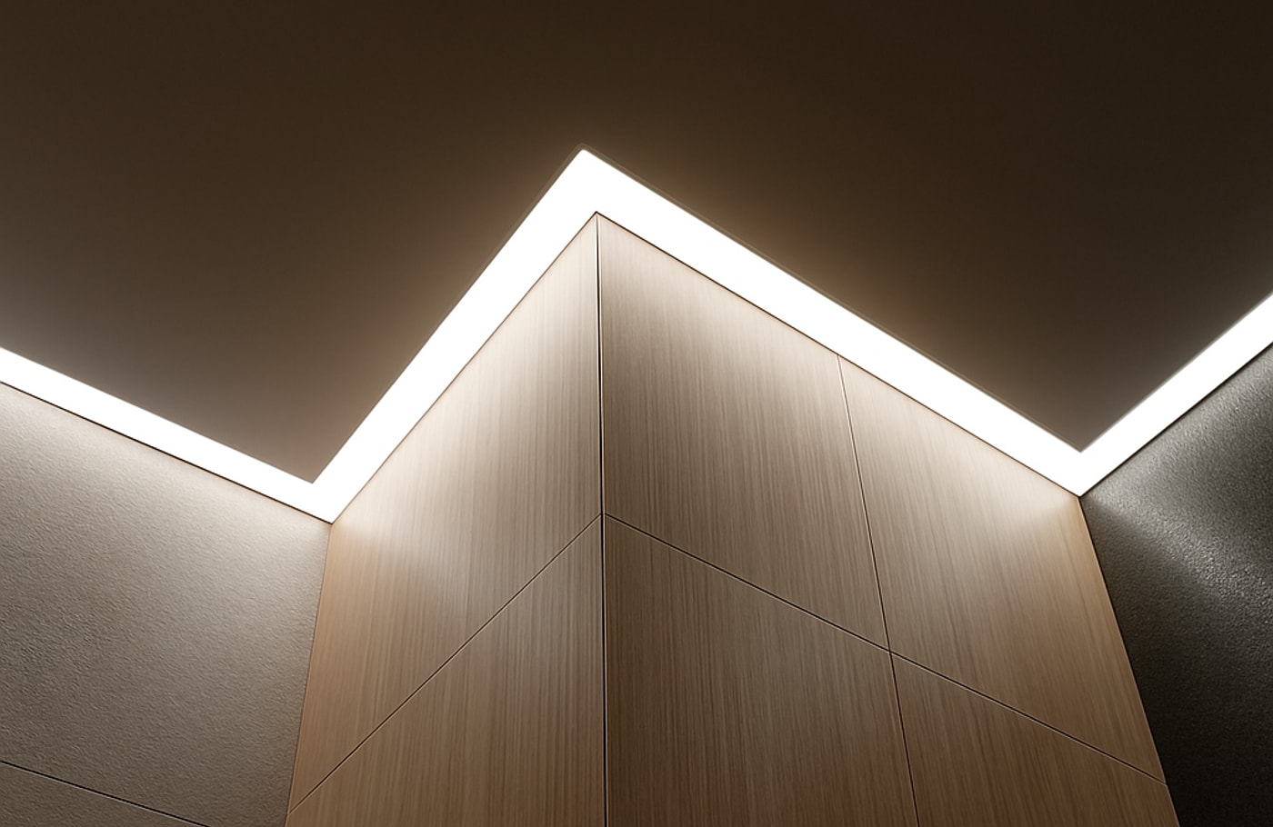 Floating Ceiling finish concept