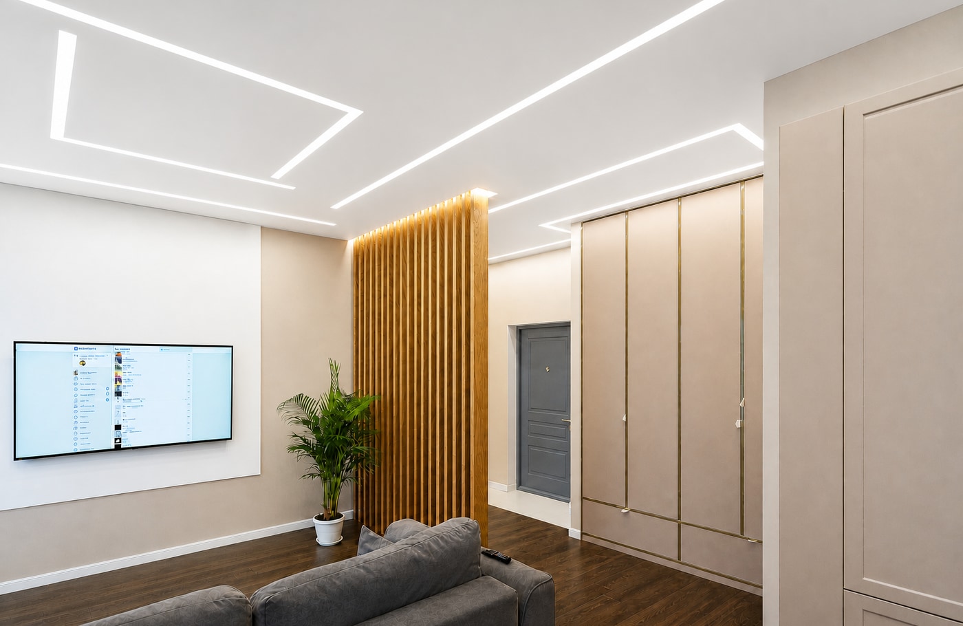 Light Lines ceiling finish concept